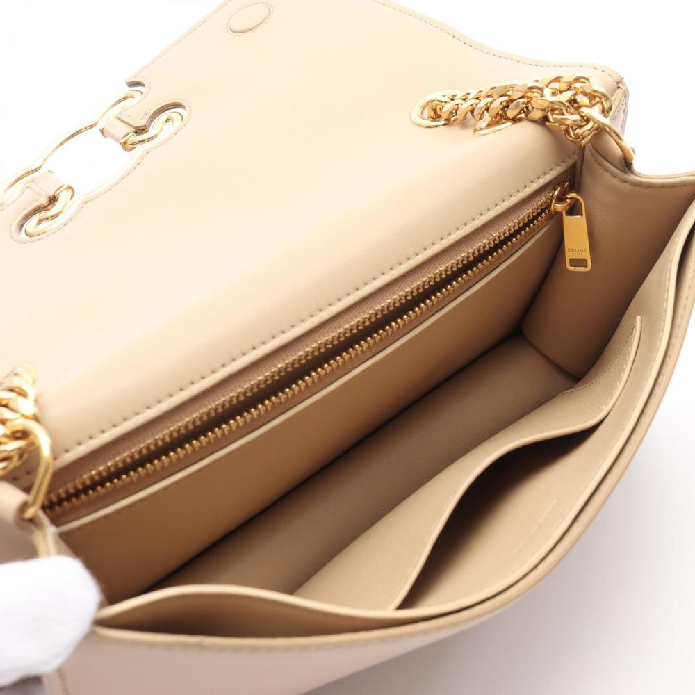Celine Bag Triomphe leather beige Shoulder - Picture 3 of 7